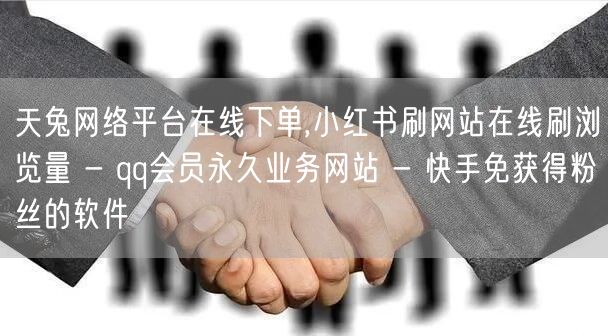 天兔网络平台在线下单,小红书刷网站在线刷浏览量 - qq会员永久业务网站 - 快手免获得粉丝的软件