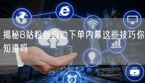 揭秘B站粉丝自助下单内幕这些技巧你知道吗