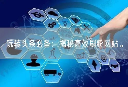 玩转头条必备：揭秘高效刷粉网站。